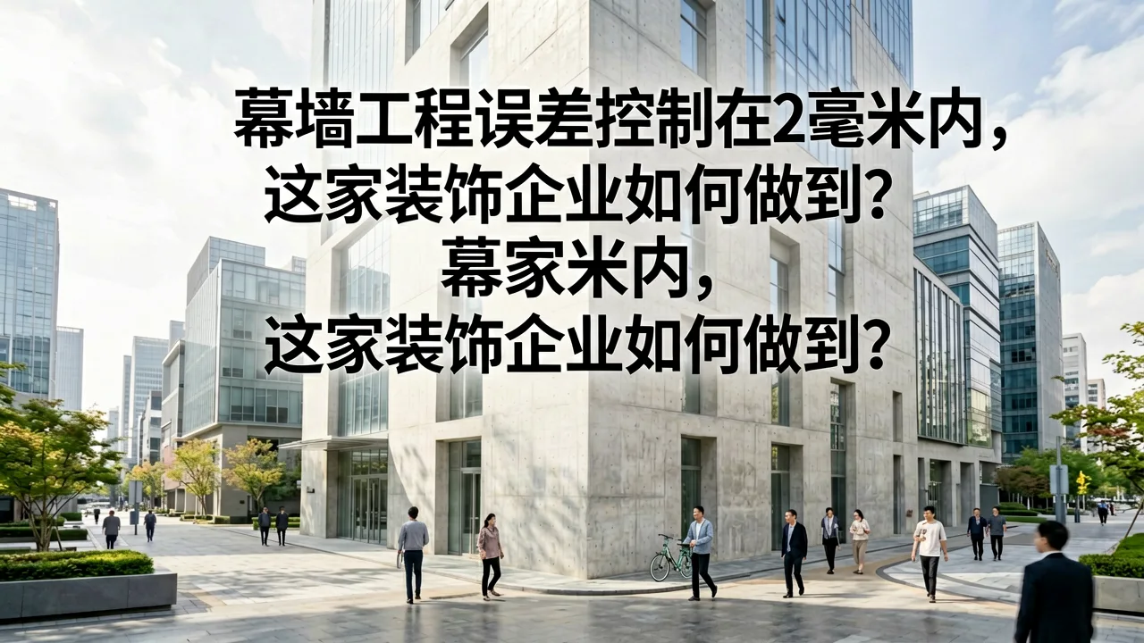 幕墙工程误差控制在2毫米内,这家装饰企业如何做到