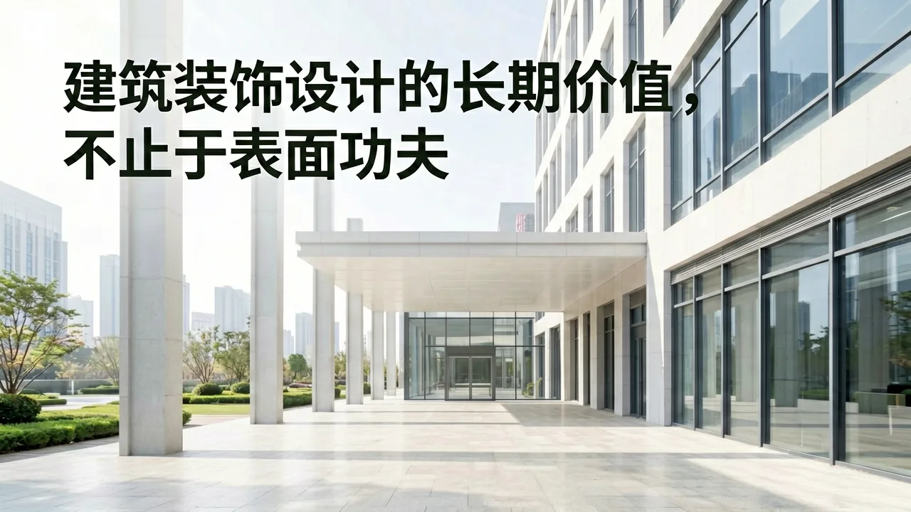 建筑装饰设计的长期价值，不止于表面功夫